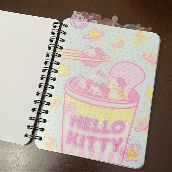 Pink Cute Sanrio Hello Kitty & Friends Kawaii Tokyo Tabbed Journal My Melody - Picture 6 of 16